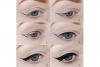 winged eyeliner triangle method